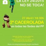¡ESTE MIÉRCOLES 27 DE ABRIL: VOLVEMOS A LAS SEDES DEL PP!