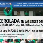 ¡ESTE LUNES 18 DE ABRIL: CACEROLADA EN LAS SEDES DEL PP!