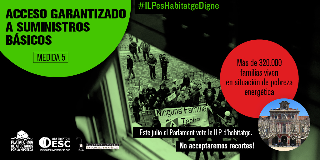 Aprobar la ILP es garantizar el derecho a la vivienda digna en Cataluña ...