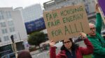Acción en Bruselas con la Coalición Europea por el Derecho a la Vivienda