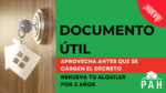 Nuevo documento útil: Solicita la ampliación del alquiler